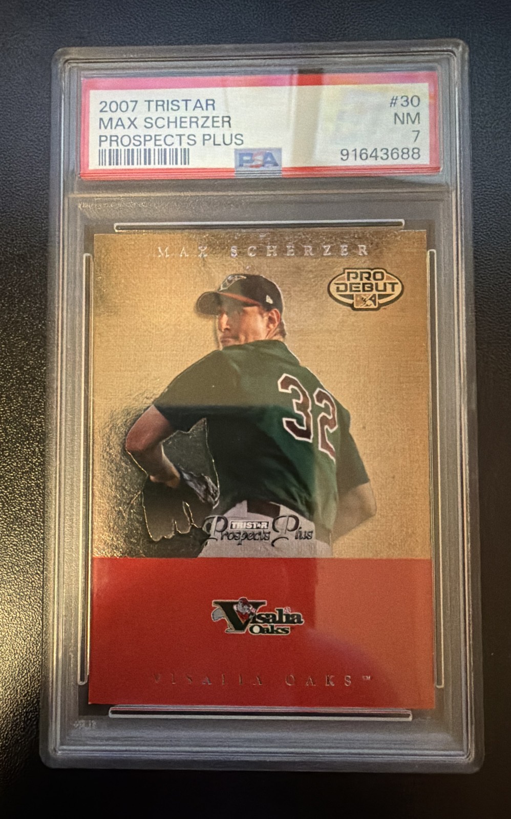 2007 TRISTAR Prospects Plus - Max Scherzer #30 (RC) PSA 7