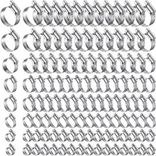 Hose Clamp Assortment 300 Pcs 14-1-34 304 Stainless Steel Worm Gear Fuel