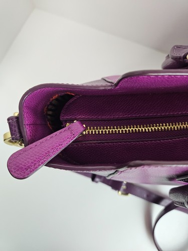 Borsa Vera Bradley Morgan Wildwood in pelle di prugna tracolla tracolla tracolla rimovibile - Foto 5 di 13