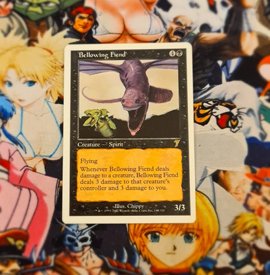 Bellowing Fiend Nm Magic the Gathering   Seventh 7th Edition OG Card MTG