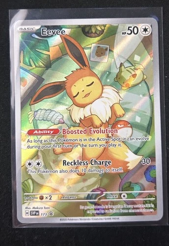Pokémon Eevee TCG Prismatic Holo Promo Card 173