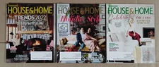 Canadian House & Home Magazines Lot Of 3 2020-2022 Trends Decorating Design DIY