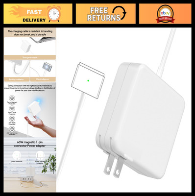 60W Magnetic Power Adapter Charger for MacBook Pro/Air 11/13'' (2012-2017)