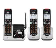 AT&T BL102-3 - 3 Handset Answering System with Smart Call Blocker Bluetooth NEW