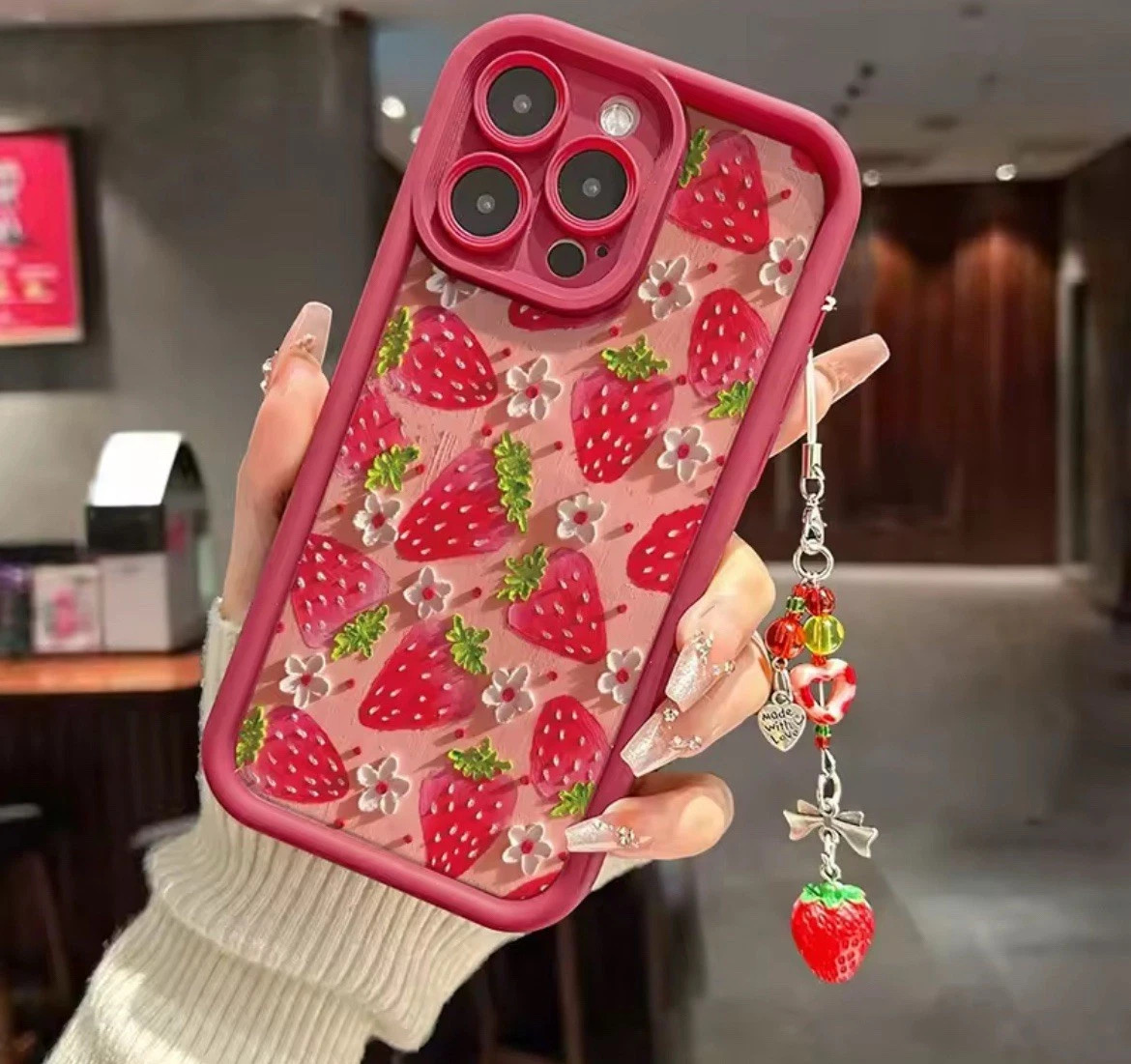 Conber Cover Portafoglio Per IPhone XR – Pelle PU Con Interno TPU – Serie Gatto E Albero (Oro Rosa)