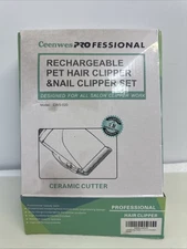 Ceenwes Professional Rechargeable Salon Pet Hair Clipper And Nail Clipper Set