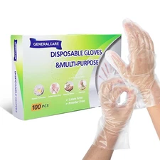 Disposable Plastic Gloves Food Handling Service Gloves Disposable for Cooking...