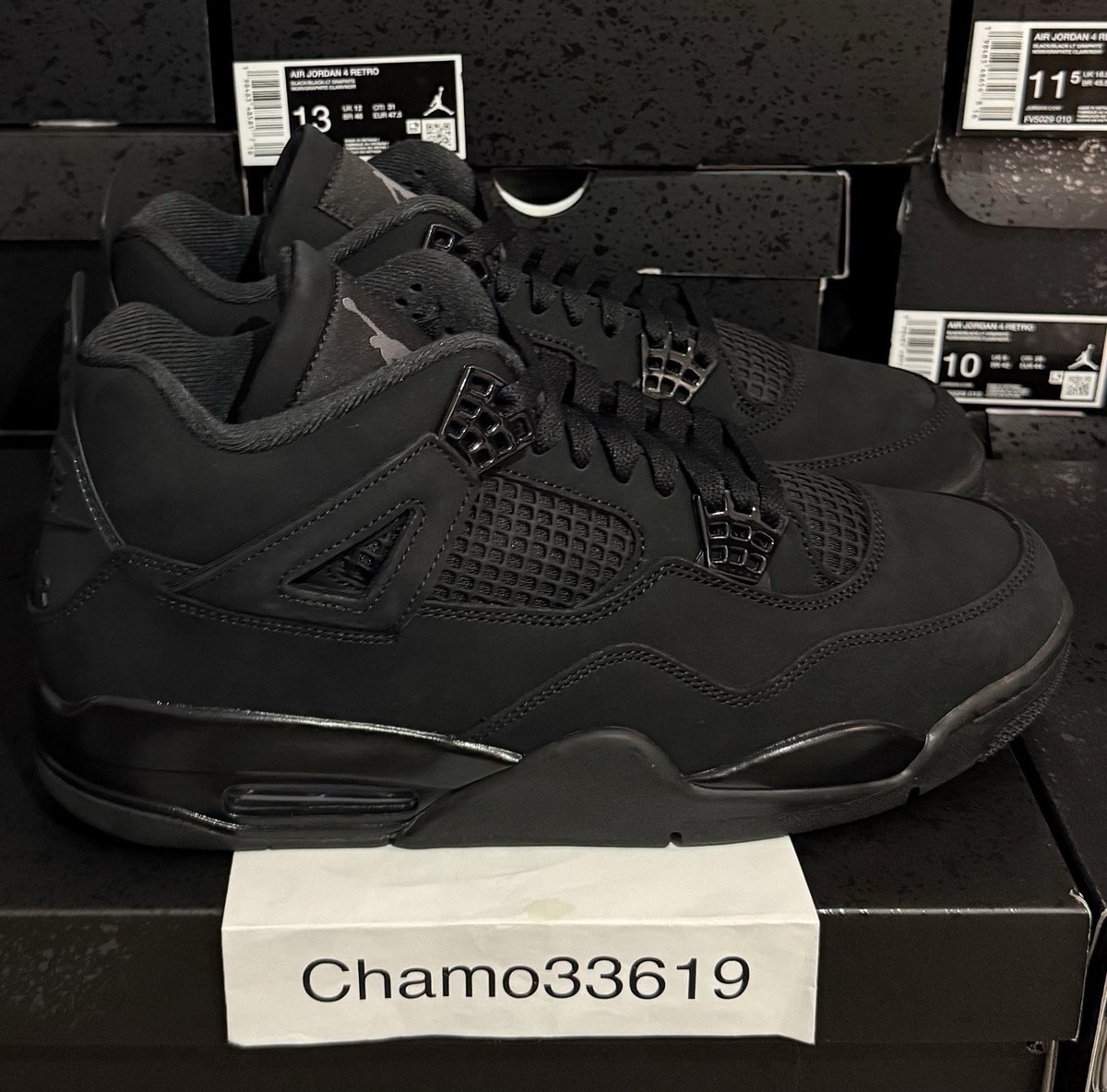 【新品】Air Jordan 4 “Black Cat” 28cm 箱あり Nike Air Jordan 4 Retro Black Cat (2025) - All Sizes - FV5029-010