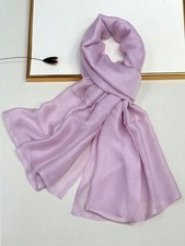 39 Bright Purple Soft Solid Hijab Shawl Breathable Elegant Headwrap