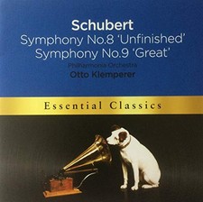 Schubert Symphonies Nos.8 9 - Otto Klemperer CD 91LN The Cheap Fast Free Post