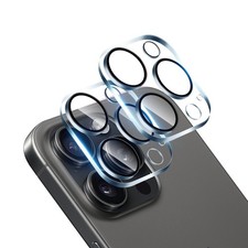  Set Of 2 Iphone 16 Pro/Iphone 16 Pro Max Camera Films, Black Border, Overexpo 