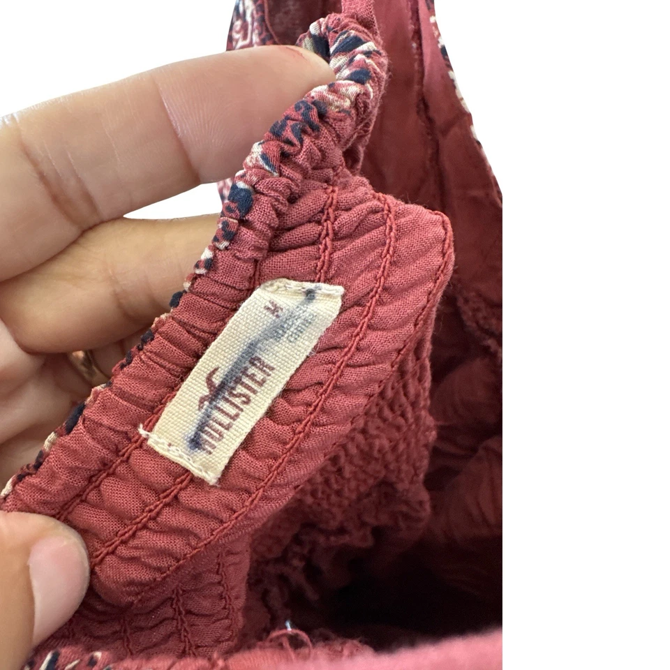 De Colección Hollister Óxido y Calado Cami Top Bebé Muñeca Algodón Y2K Boho Mediana Foto 2 de 2