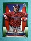 2023 Bowman Chrome Javier Baez Flag Green Refractor /99 SP Puerto Rico PR