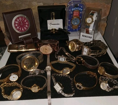 Vintage Watch Lot Untested Various Brands