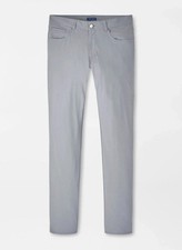 NWT Peter Millar Oslo Gray Bingham Performance 5 Pocket Pants Golf Chinos 30x32