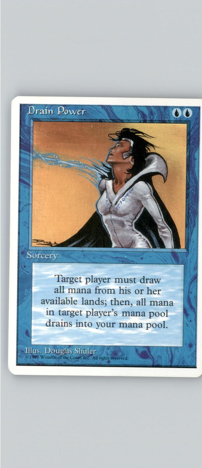 Drain Power Rare Fourth Edition Magic: The Gathering Lightly Played