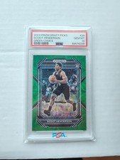 2023 Prizm Draft Picks Scoot Henderson Green Choice 4/8  PSA 10