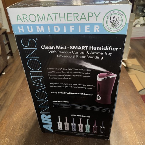 Air Innovations Aromatherapy Humidifier Remote Control Clean Mist 96 Hour Red - Picture 3 of 8