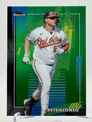 2026 Topps Finest Baseball - Pete Alonso #64 Green Refractor /99 Orioles
