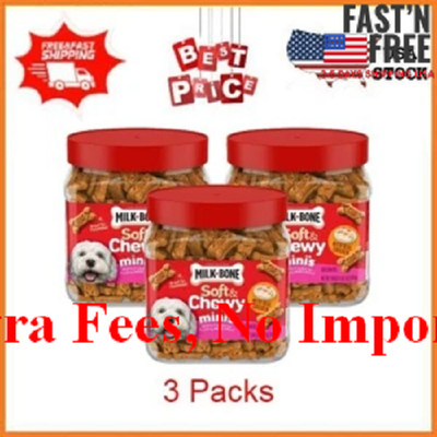 Milk-Bone Soft & Chewy Mini s Dog Treats Made With Real Chicken, 18 Oz, NEW USA