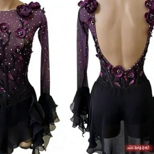 Vestito Pattinaggio Figure Personalizzato Competizione Pattinaggio su Ghiaccio Vestito Ragazze Donna