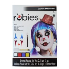 Rubies Harlequin Clown Makeup Kit Halloween Costume Face Paint Jester NIP