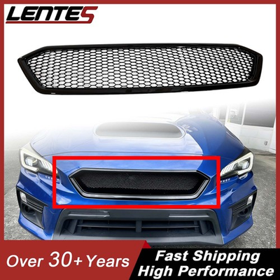 #ad Front Bumper Grille Mesh Grill For Subaru Impreza WRX STI 2018 2021 Gloss Black $69.99