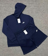 Nike Men's Set Hoodie shorts, NAVY BLUE