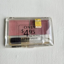 VINTAGE COTY GLOWING DUAL PAN BARE BLUSHER FROSTED PINKWOOD & SILKWOOD NEW