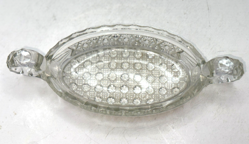 Vintage Imperial Glass Bowl NuCut Cut Crystal Candy Nut Relish Dish Daisy Button - Afbeelding 1 van 6