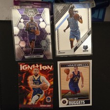 Panini NBA 2023-24 4-Card Lot LeBron James Ja Morant Curry Jokic