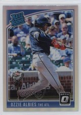 2018 Panini Donruss Optic Rated Holo Prizm Ozzie Albies (Atlanta) Rookie RC 8vc