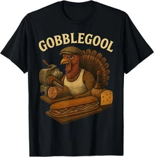 Gobblegool Turkey Thanksgiving T-Shirt, HOT  Adult Kid T-Shirt,Unisex Tee