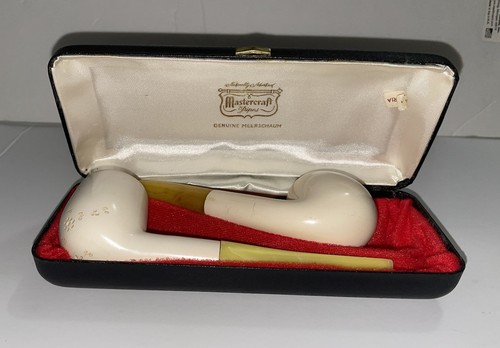 USA Pipe Meerschaum Smoking Tobacco Carved Hand Block Vintage Pfeife Pipes Set