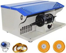 220V Polishing Buffing Machine Dust Collector Jewelry Polisher 8000 RPM W/ Light