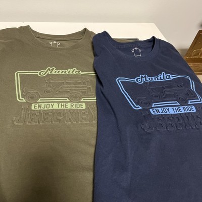 (2)Kamisa By Kultura X Large  T-shirts With A Manila Jeepney Graphic