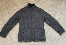 BARBOUR CHELSEA kids black quilted jacket BOYS SIZE MEDIUM chest 34 inches