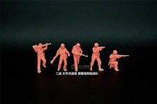 1/72 1/64 1/87 WWII U.S. Pacific Theater Marine Corps 5-Persons Unpainted Model