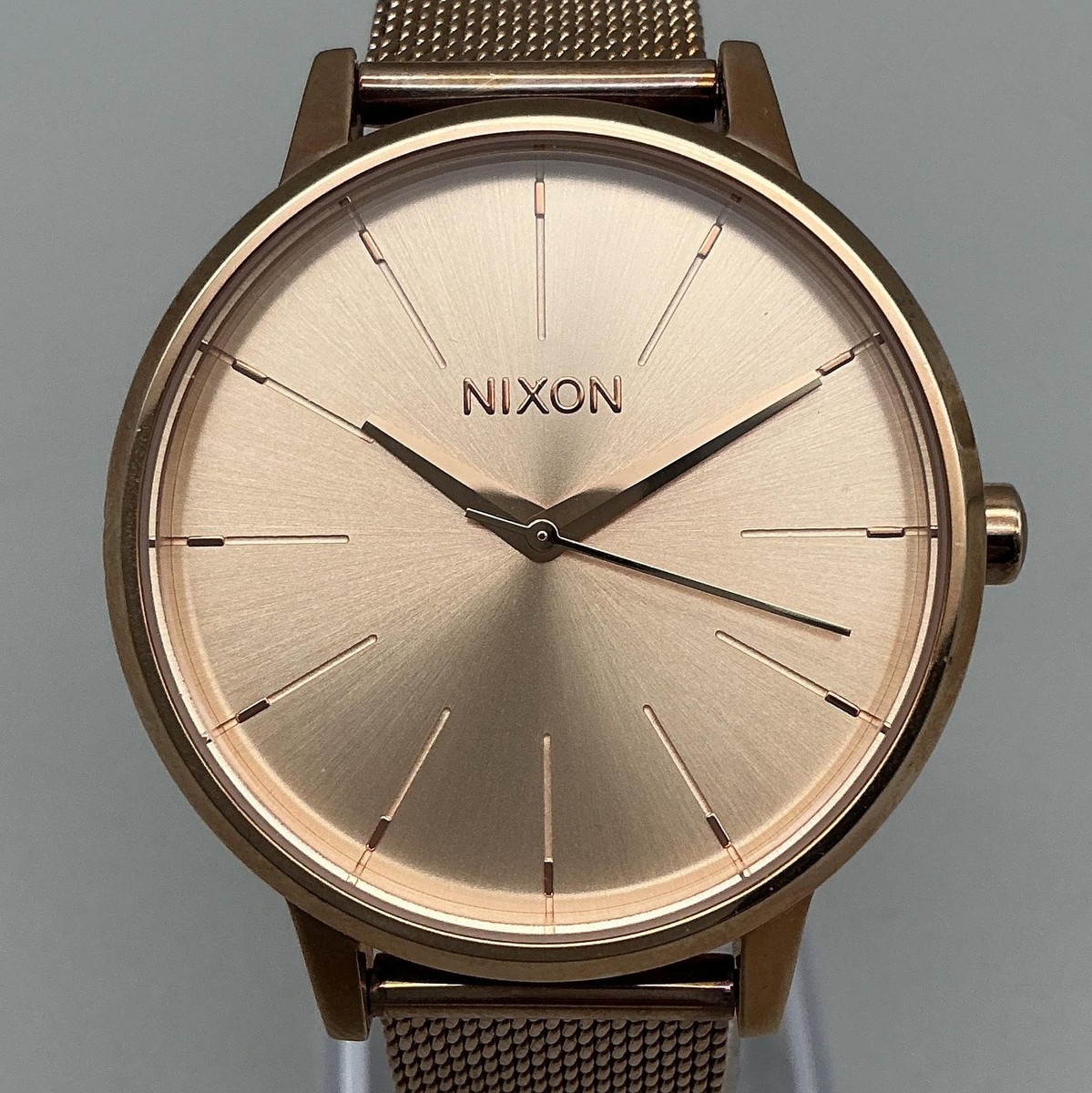 Nixon Womens Watch 37mm Rose Gold Tone Mesh Band The  display picture 2