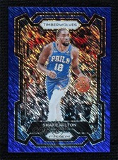 2023-24 Panini Prizm FOTL FOTL Blue Shimmer Prizm 4/35 Shake Milton #215 7m3