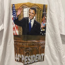 Vtg Barack Obama 44th President Shirt Atoo Griffin Size XL