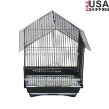 Bird Cage W/ Swing  Feeding Cups Easy Clean Tray 1/2 Inch Bar Spacing New