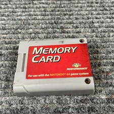 authentic Nintendo 64 GAME system memory card N64 PERFORMANCE htf P-302 AS-IS