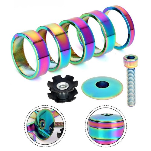28.6mm Fork Accessories Aluminium Top Cap Bicycle Customization Aesthetic Design - Picture 5 of 8