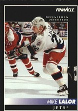 1992-93 Pinnacle French #123 Mike Lalor - HKY