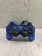 Ocean Blue Clear Controller DualShock 2 SCPH-...
