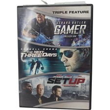 Gamer The Next Three Days Set Up Triple Feature DVD 2014 Action Movies Tested