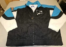 90s San Jose Sharks Apex One XL Winter NHL Hockey Jacket 