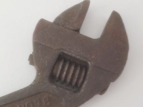 Vintage Westcott 8" Curved Adjustable Wrench No. 78, Keystone Mfg., Buffalo NY - Picture 7 of 10