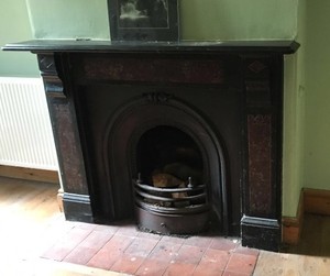 Cast Iron Edwardian Arch Style Fireplace Heavy Surround Reclaimed